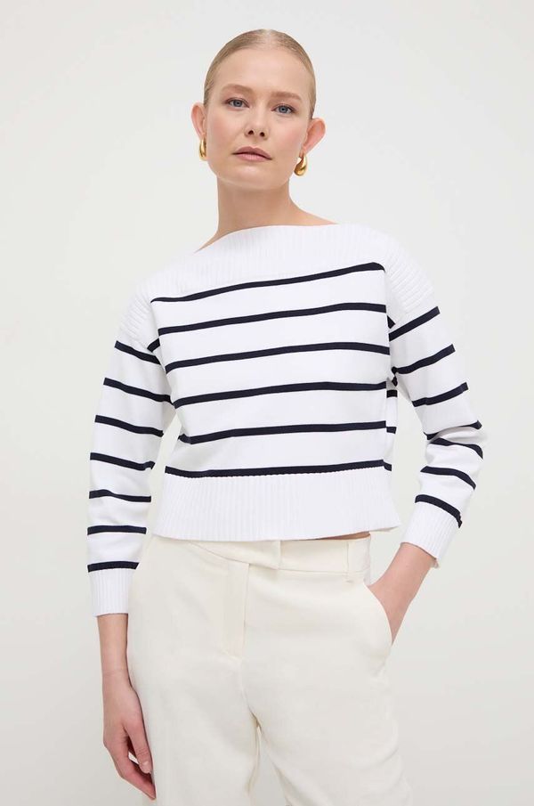 Marella Pulover Marella za žene, boja: bijela, lagani