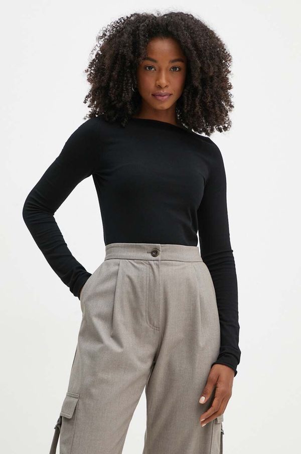 Marella Pulover Marella za žene, boja: crna, lagani, 2423366252200