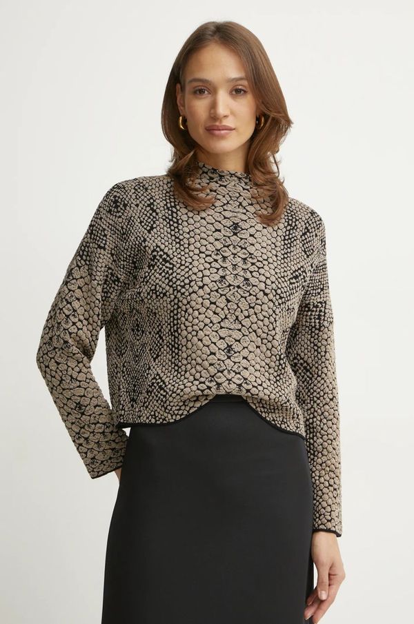 Max&Co. Pulover MAX&Co. za žene, boja: bež, lagani, s poludolčevitom, 2516361041200