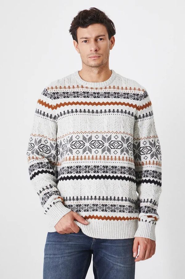 Medicine Pulover Medicine za muškarce, boja: bež