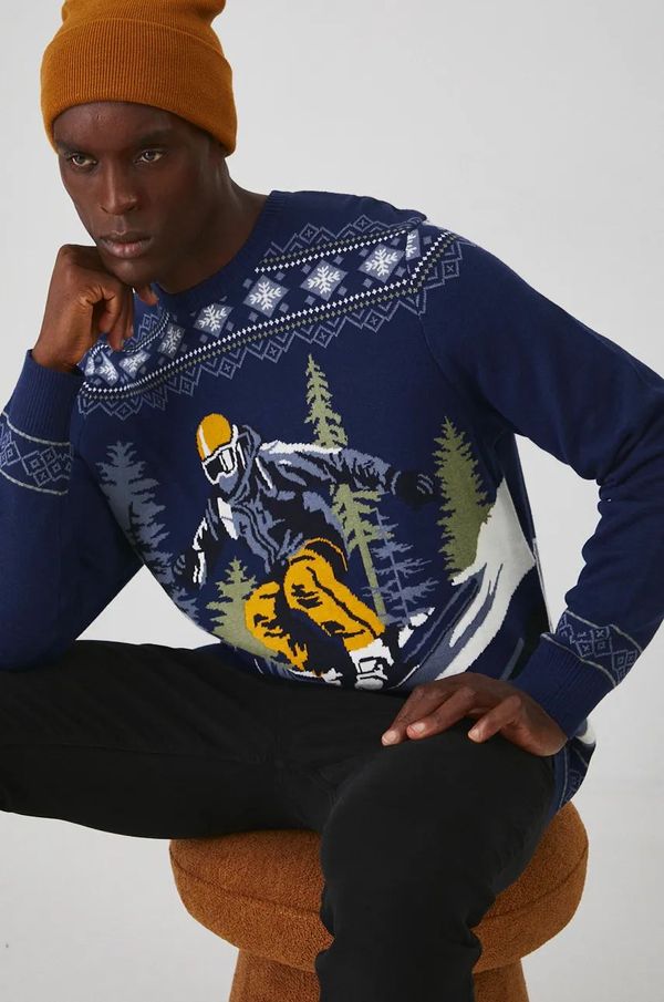 Medicine Pulover Medicine za muškarce, boja: tamno plava, topli