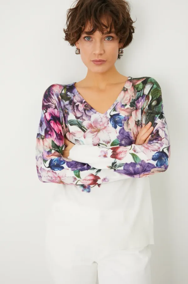 Medicine Pulover Medicine za žene, boja: bež, lagani