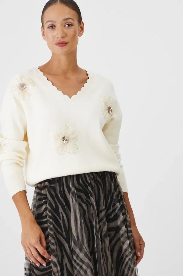 Medicine Pulover Medicine za žene, boja: bež, lagani