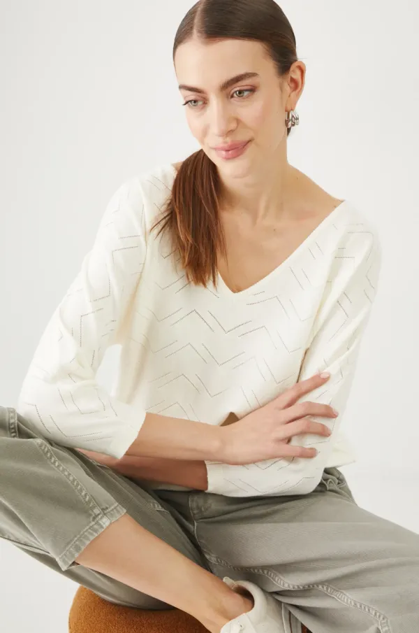 Medicine Pulover Medicine za žene, boja: bež, lagani