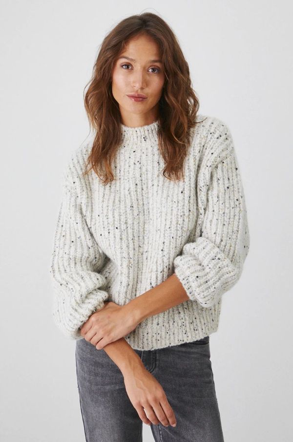 Medicine Pulover Medicine za žene, boja: bež, topli, s poludolčevitom