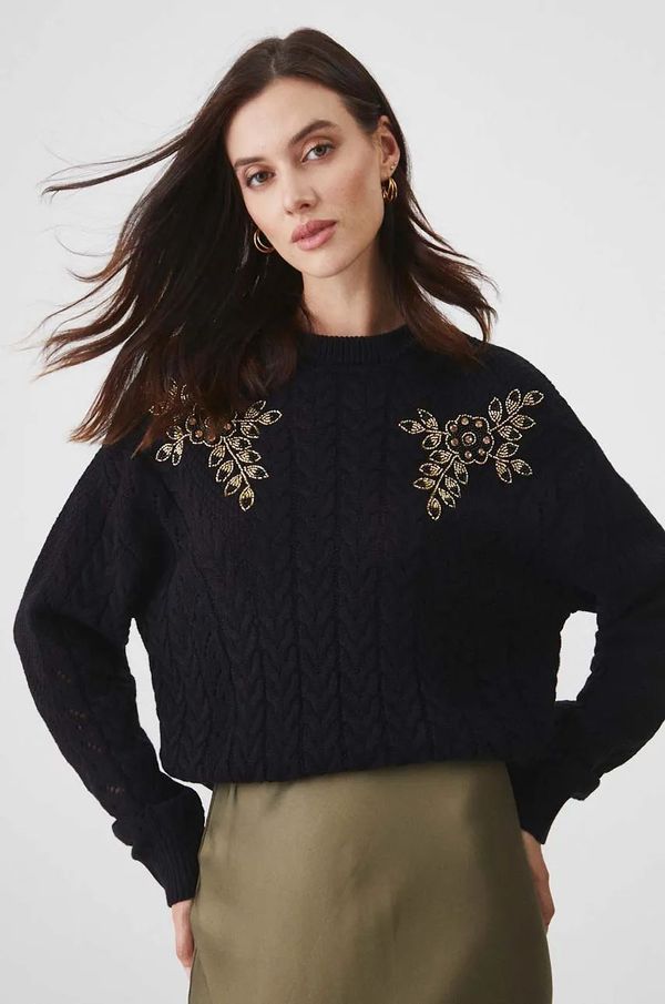 Medicine Pulover Medicine za žene, boja: crna