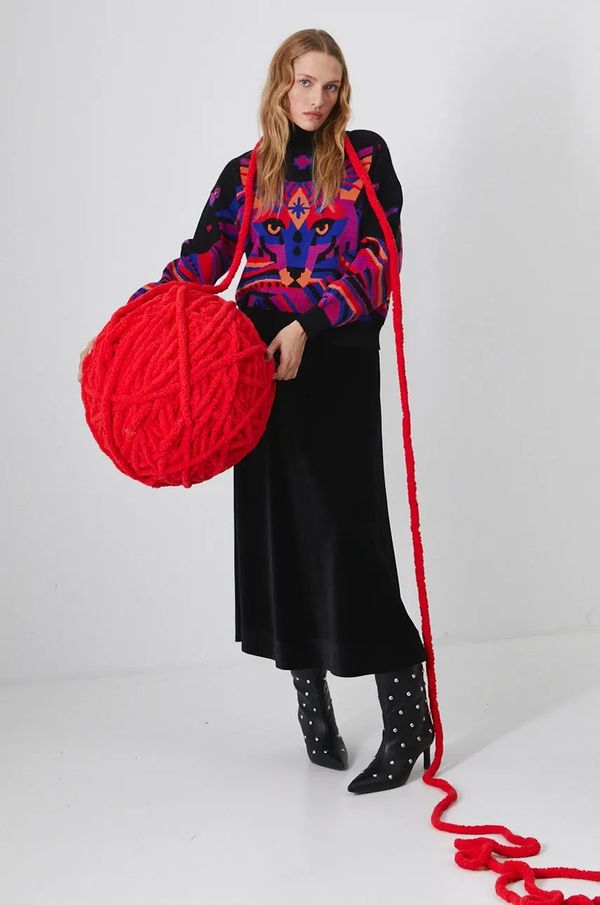 Medicine Pulover Medicine za žene, boja: crna, lagani