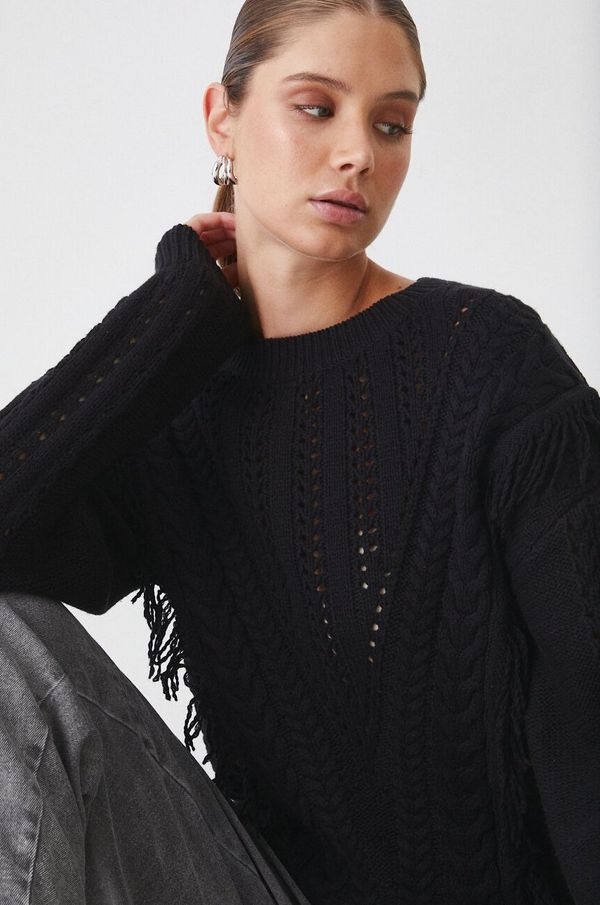 Medicine Pulover Medicine za žene, boja: crna, topli