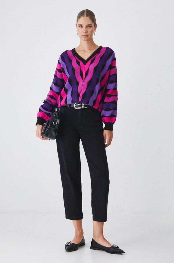 Medicine Pulover Medicine za žene, boja: crna, topli