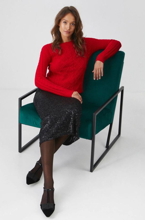 Medicine Pulover Medicine za žene, boja: crvena