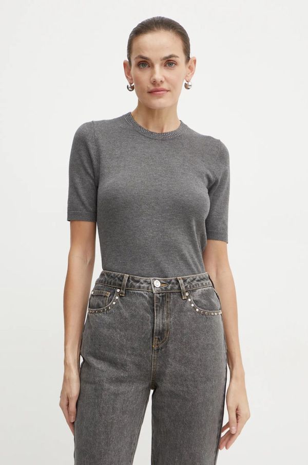 Morgan Pulover Morgan MARGA za žene, boja: siva, lagani, MARGA