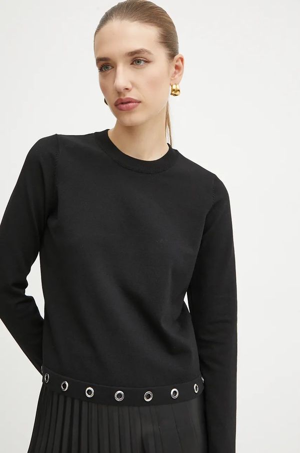 Morgan Pulover Morgan MAYE za žene, boja: crna, lagani, MAYE