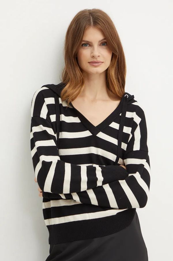 Morgan Pulover Morgan MBALLON za žene, boja: crna, lagani, MBALLON