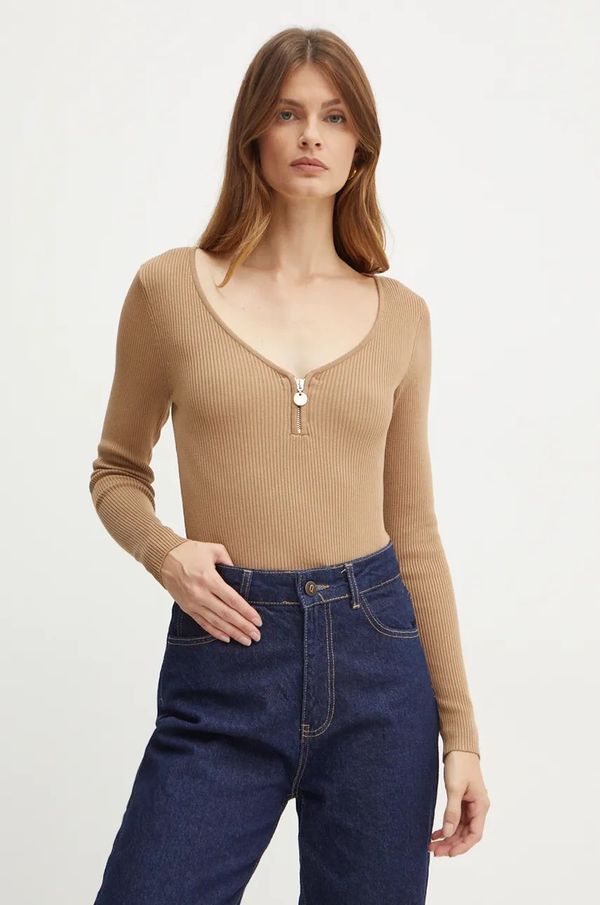 Morgan Pulover Morgan MBANZA za žene, boja: smeđa, lagani