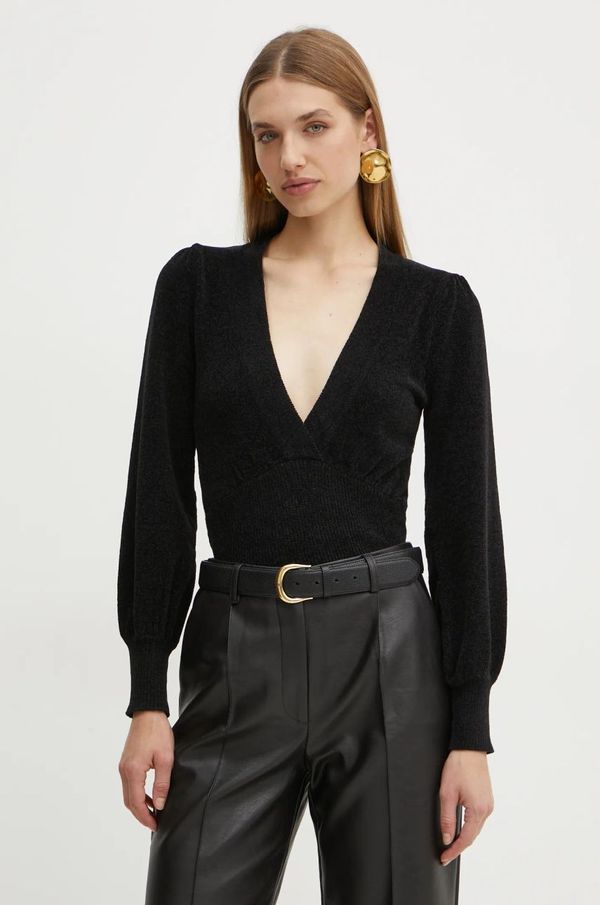 Morgan Pulover Morgan MEG za žene, boja: crna, MEG