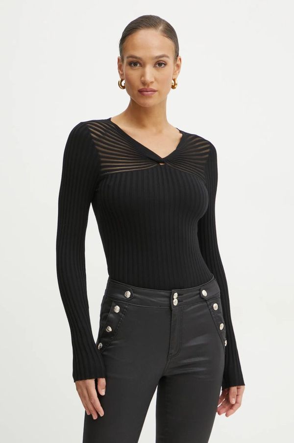 Morgan Pulover Morgan MGANZA za žene, boja: crna, lagani, MGANZA