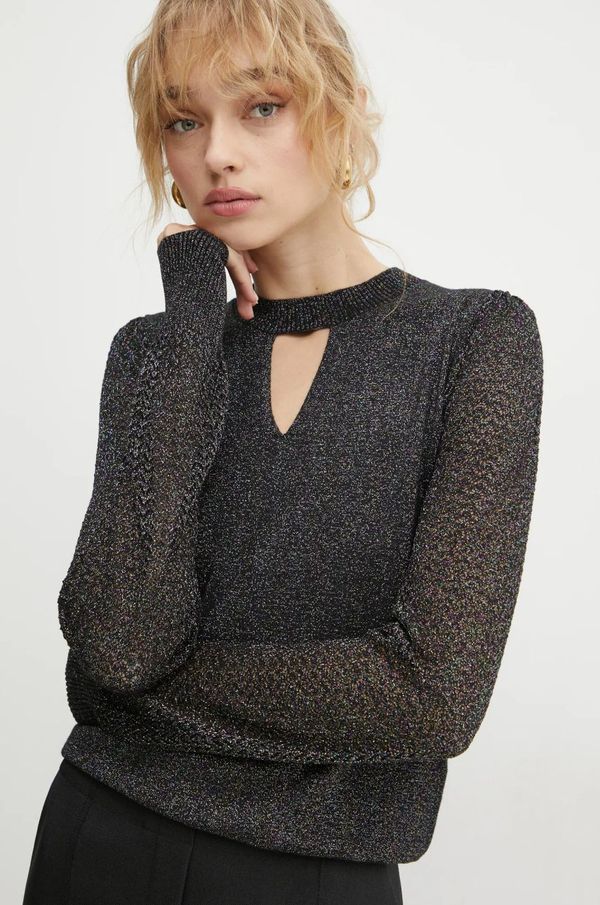 Morgan Pulover Morgan MNIGHT za žene, boja: crna, lagani, MNIGHT