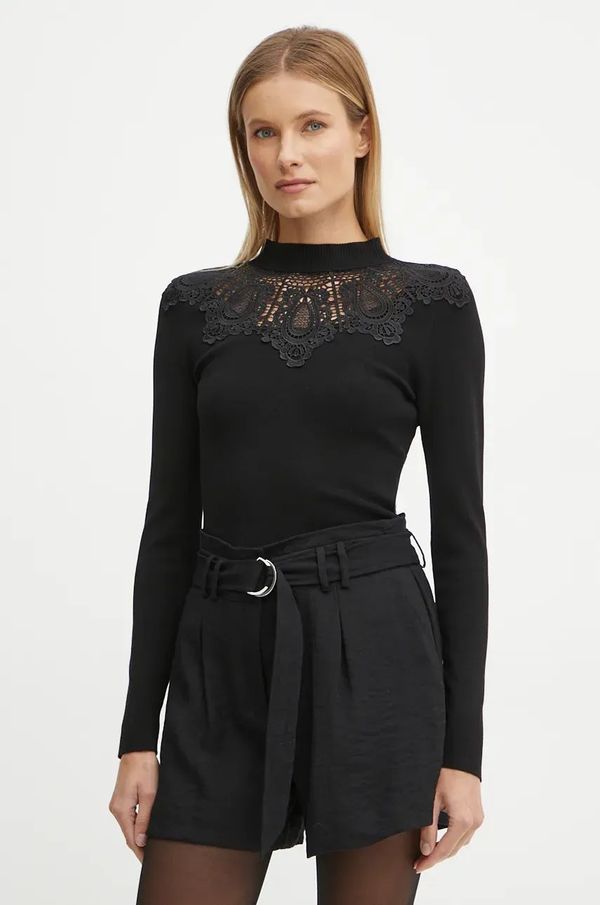 Morgan Pulover Morgan MVIVIA za žene, boja: crna, lagani