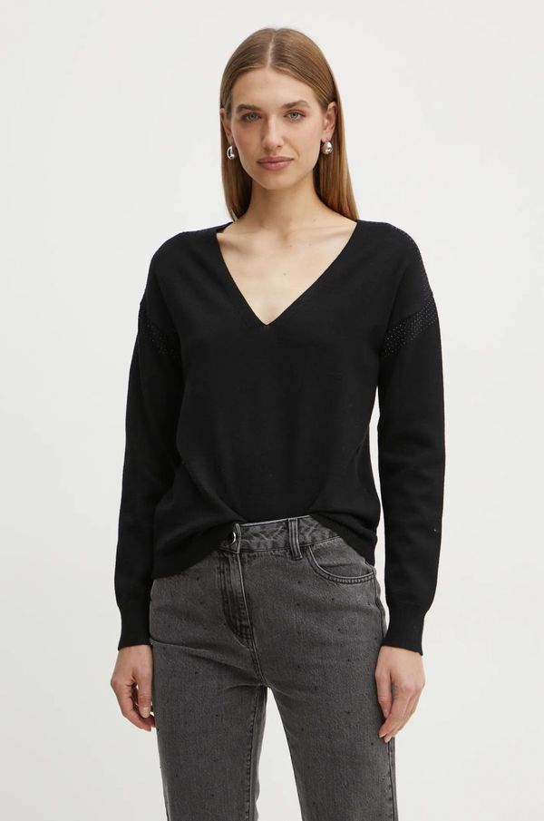 Morgan Pulover Morgan MYUYAN za žene, boja: crna, lagani, MYUYAN