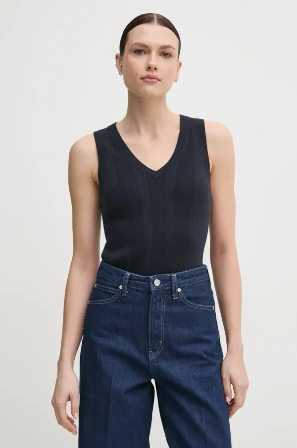 Mos Mosh Pulover Mos Mosh za žene, boja: tamno plava, lagani, 168700