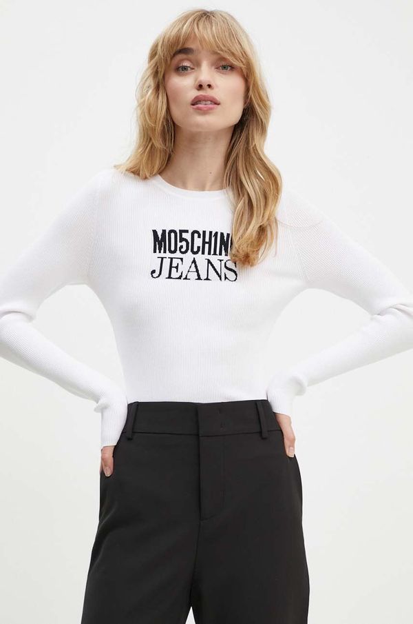Moschino Jeans Pulover Moschino Jeans za žene, boja: bež, lagani, 0926.8205