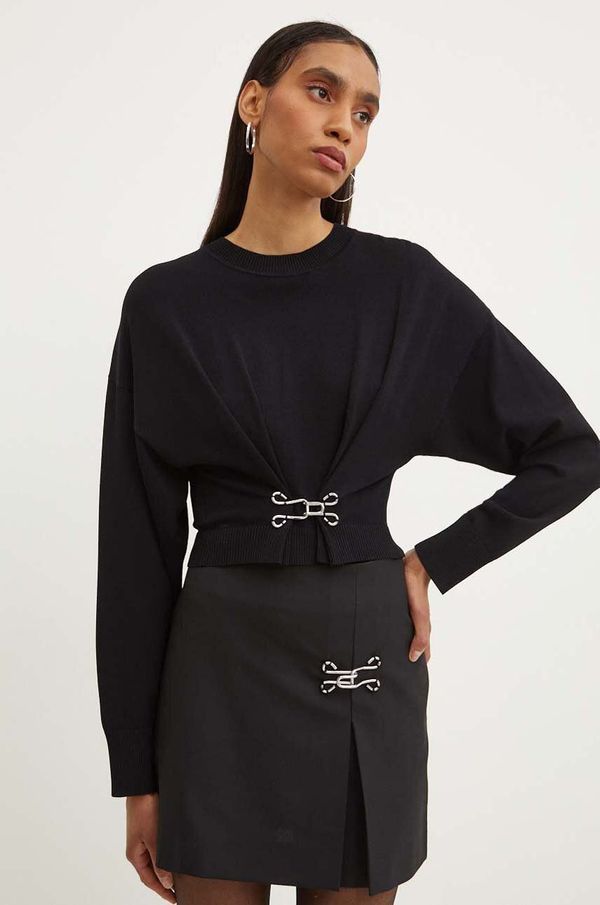 Moschino Jeans Pulover Moschino Jeans za žene, boja: crna, lagani, 0917.8205