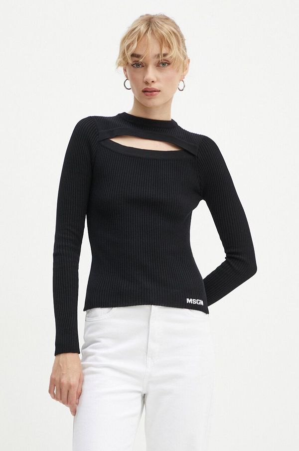 MSGM Pulover MSGM za žene, boja: crna, lagani, 3741MDM227.247783