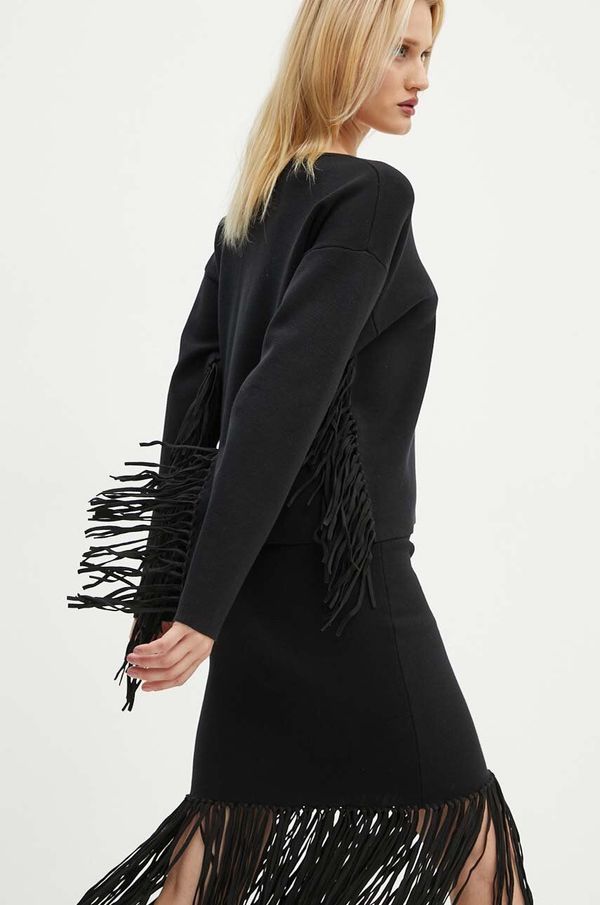 MUNTHE Pulover MUNTHE TAGILLU za žene, boja: crna, lagani, 243161524376