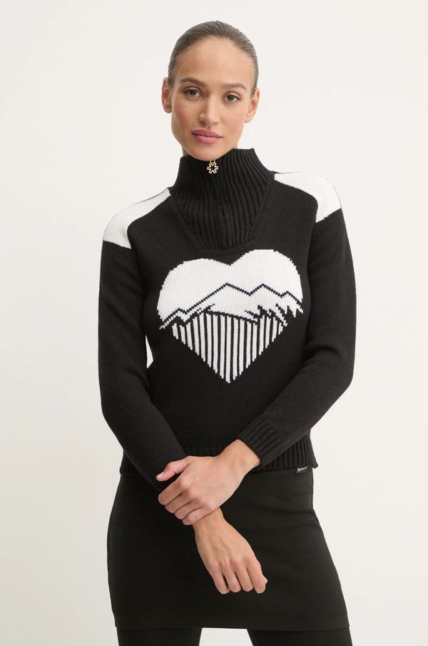 Newland Pulover Newland Edurne za žene, boja: crna, topli, s dolčevitom, N46534.108