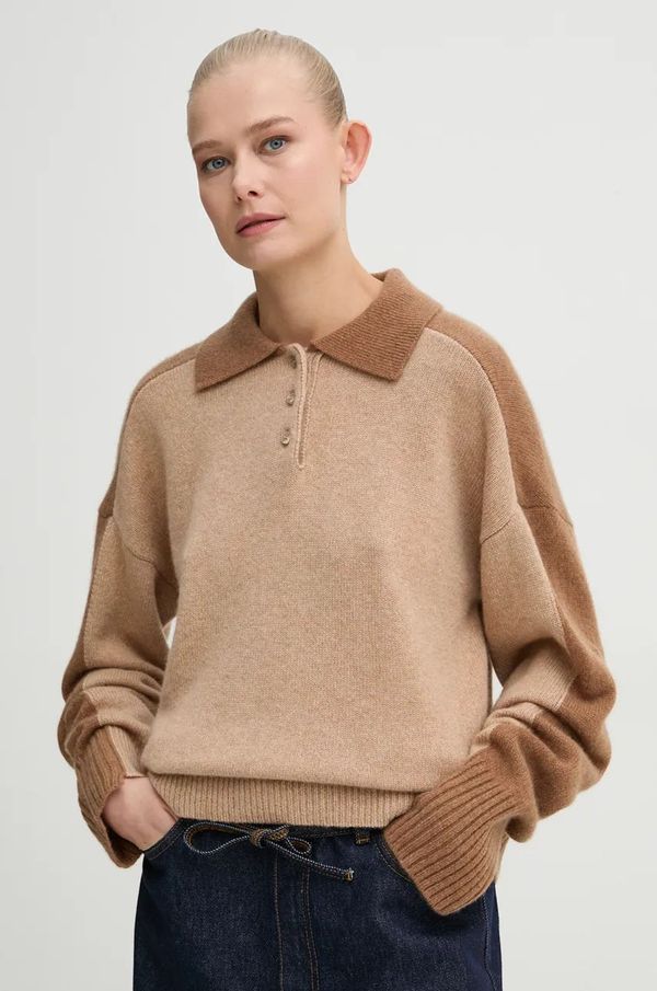 Aeron Pulover od kašmira AERON boja: smeđa, PU268548