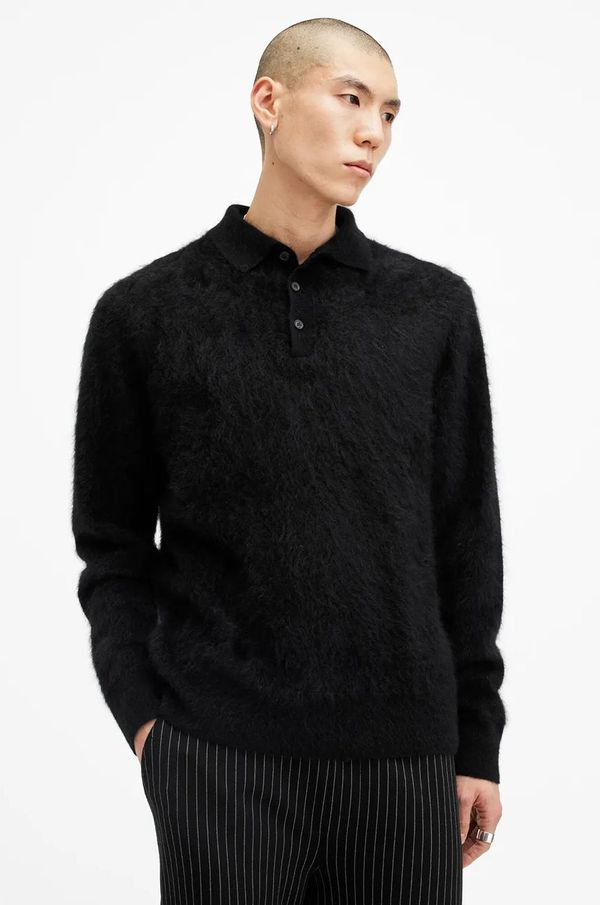 AllSaints Pulover od kašmira AllSaints ABEL boja: crna, M081KB