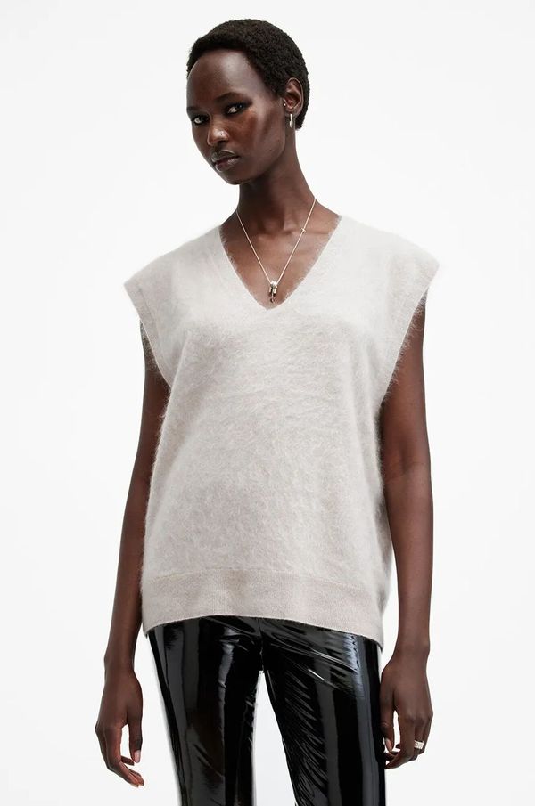 AllSaints Pulover od kašmira AllSaints REBEL boja: bijela, W112KB