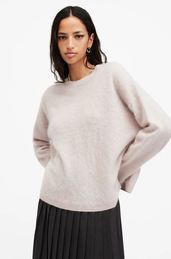 AllSaints Pulover od kašmira AllSaints REBEL boja: bijela, W131KB