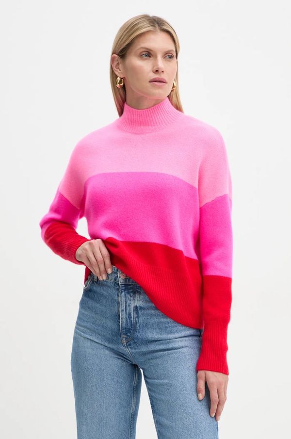 From Future Pulover od kašmira FROM FUTURE boja: ružičasta, s poludolčevitom, WPM01626