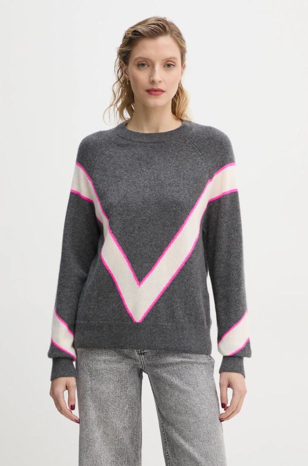 From Future Pulover od kašmira FROM FUTURE boja: siva, lagani, WPR02252