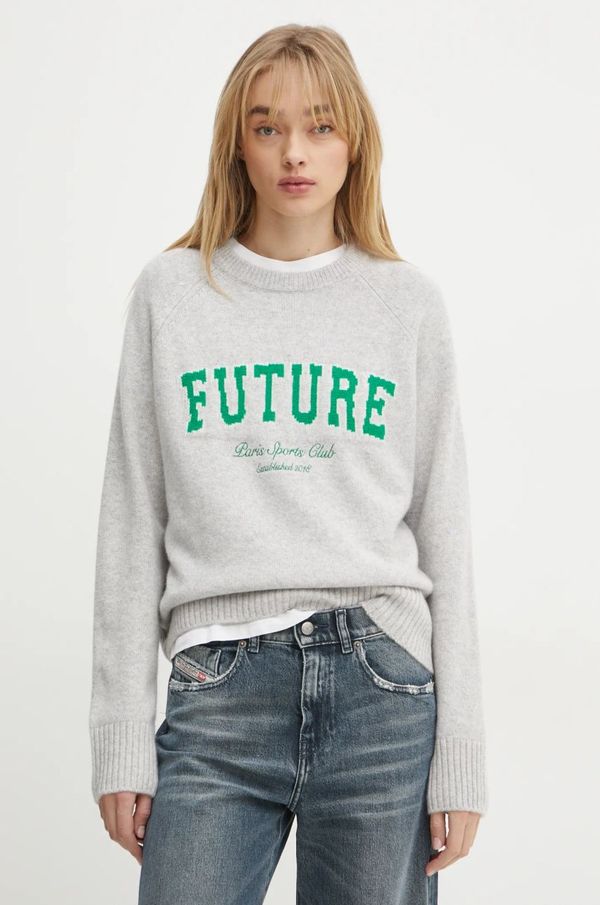 From Future Pulover od kašmira FROM FUTURE boja: siva, lagani, WPR02279