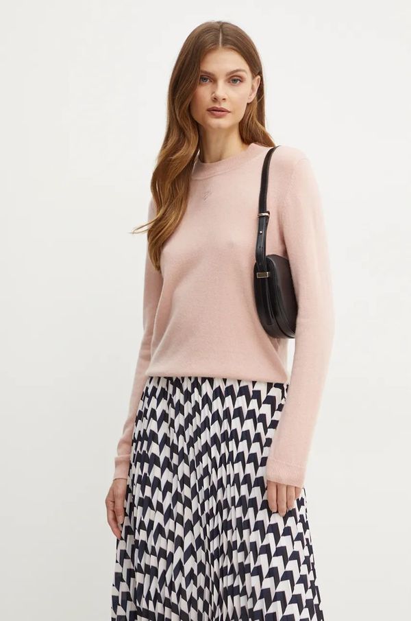 Karl Lagerfeld Pulover od kašmira Karl Lagerfeld boja: ružičasta, lagani, 246W2013