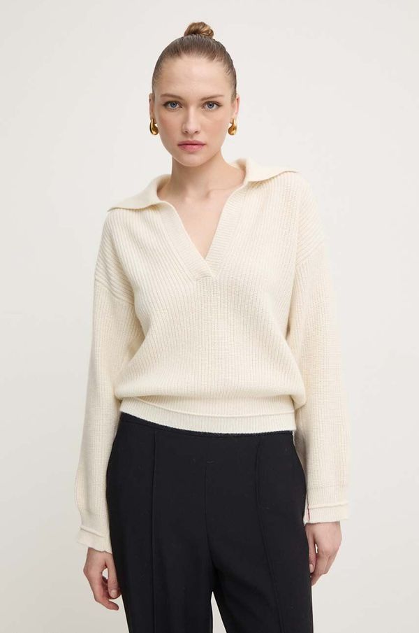 Liviana Conti Pulover od kašmira Liviana Conti boja: bež, F4WC18