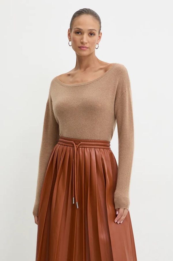 Pinko Pulover od kašmira Pinko boja: smeđa, lagani, 103979 A22C