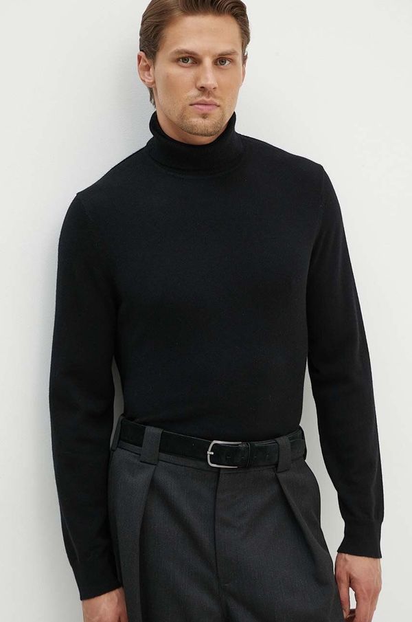 Theory Pulover od kašmira Theory boja: crna, lagani, s dolčevitom, N0888705