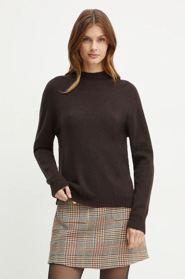 Twinset Pulover od kašmira Twinset boja: smeđa, lagani, 242TT3343