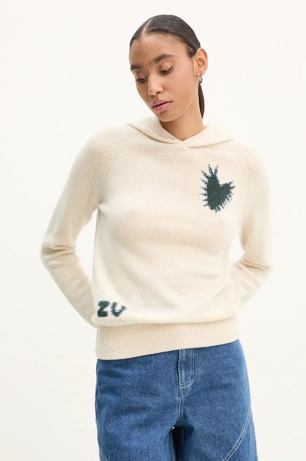 Zadig&Voltaire Pulover od kašmira ZADIG&VOLTAIRE boja: bež, KWSW01657