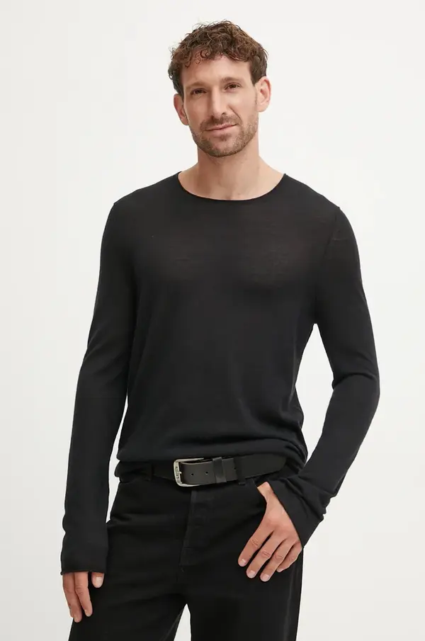 Zadig & Voltaire Pulover od kašmira ZADIG&VOLTAIRE boja: crna, lagani, KMSW00024