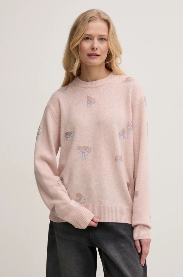 Zadig&Voltaire Pulover od kašmira ZADIG&VOLTAIRE boja: ružičasta, lagani, KWSW02772