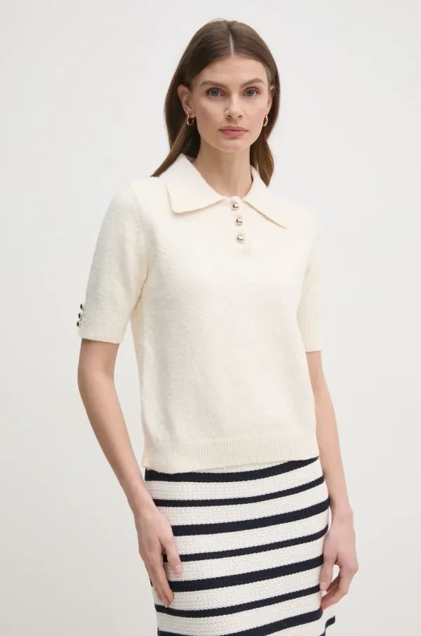 OUI Pulover OUI za žene, boja: bež, 91943