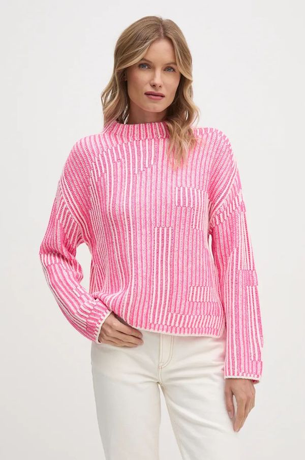 OUI Pulover OUI za žene, boja: ružičasta, 89582