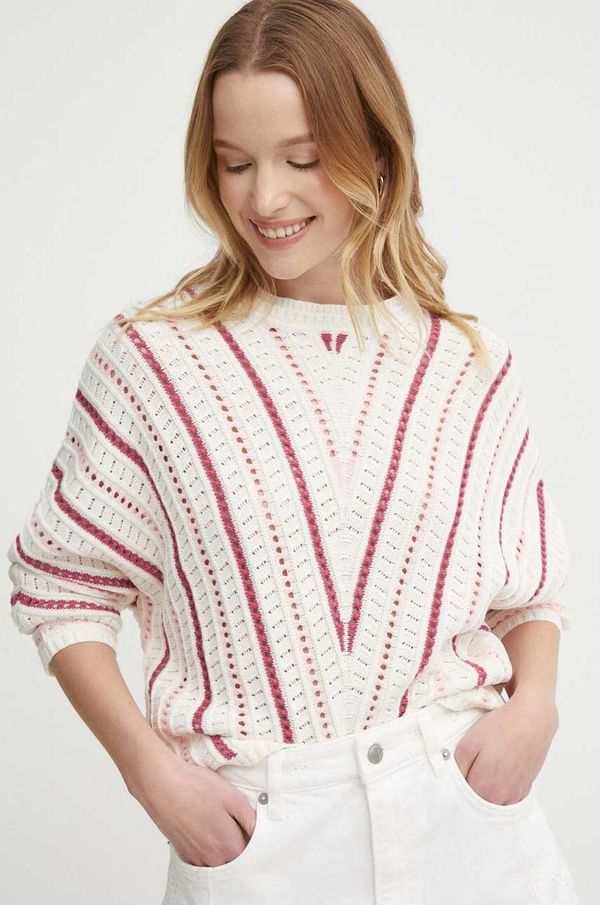 Pepe Jeans Pulover Pepe Jeans GINNY za žene, boja: bež, lagani, PL702135