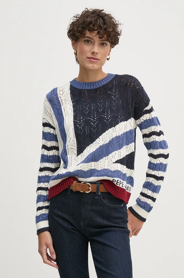 Pepe Jeans Pulover Pepe Jeans HARLOW za žene, boja: tamno plava, PL702202