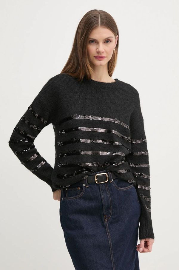 Pepe Jeans Pulover Pepe Jeans NINA za žene, boja: crna, lagani, PL702242