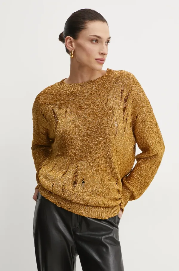 Pinko Pulover Pinko za žene, boja: zlatna, 104748 A2FO